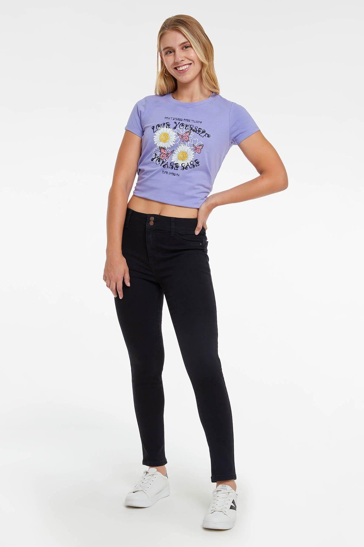 Jeans Skinny Push Up Jeny Negro-2