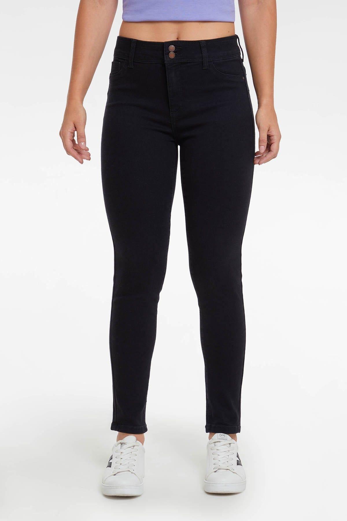 Jeans Skinny Push Up Jeny Negro-4
