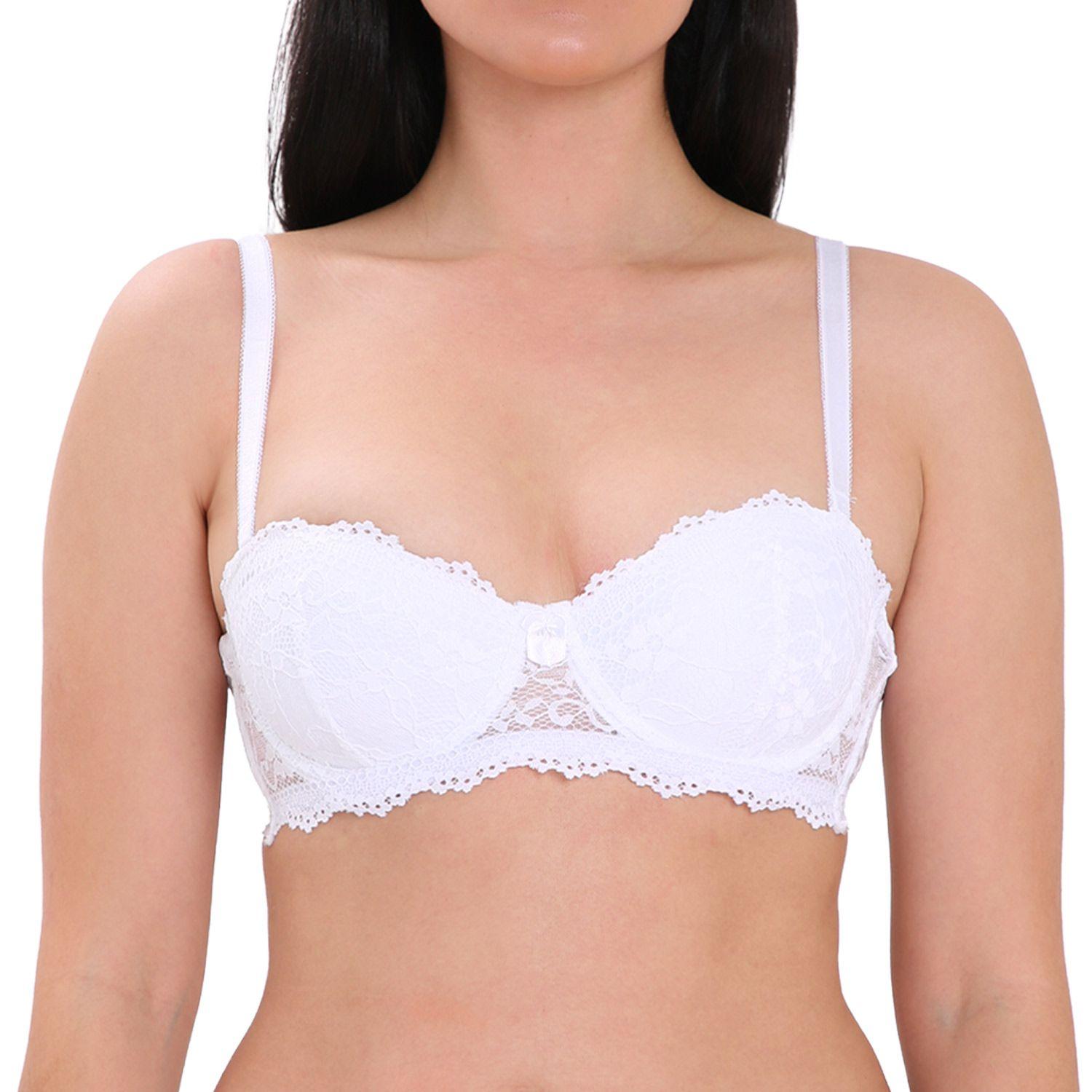 Sostén Mujer Soft Strapless Encaje Blanco Fashion´s Park-0