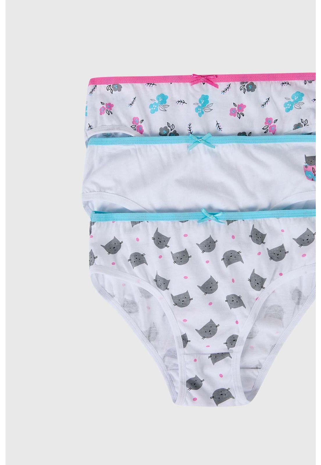 Calzón Niña Tripack Full Rapport Blanco-1