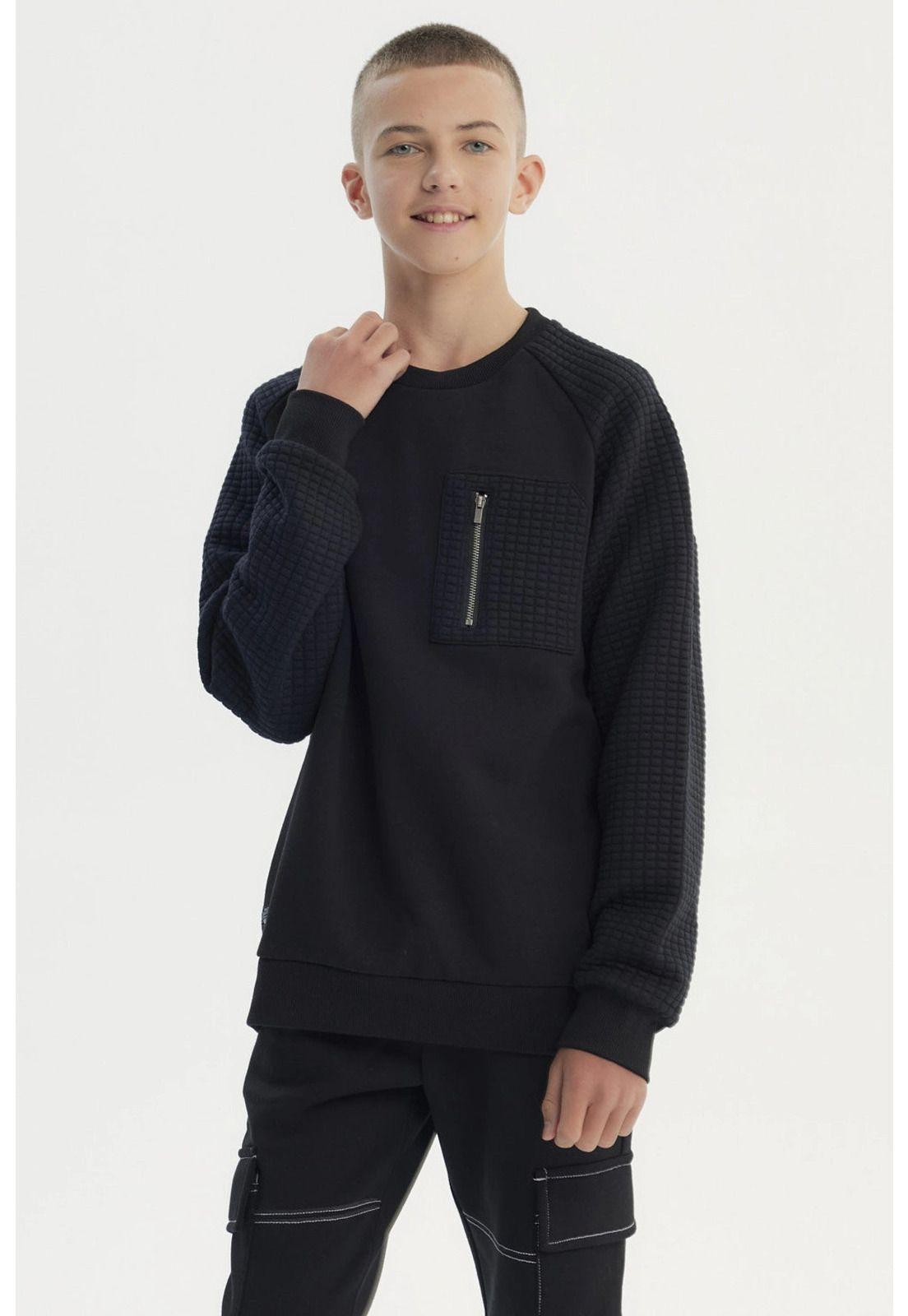 Polerón Niño Slim Negro - lll-0