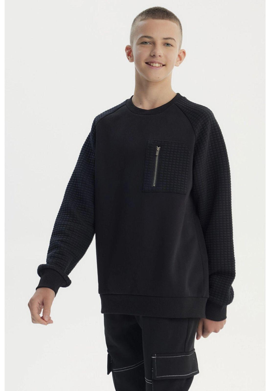 Polerón Niño Slim Negro - lll-1