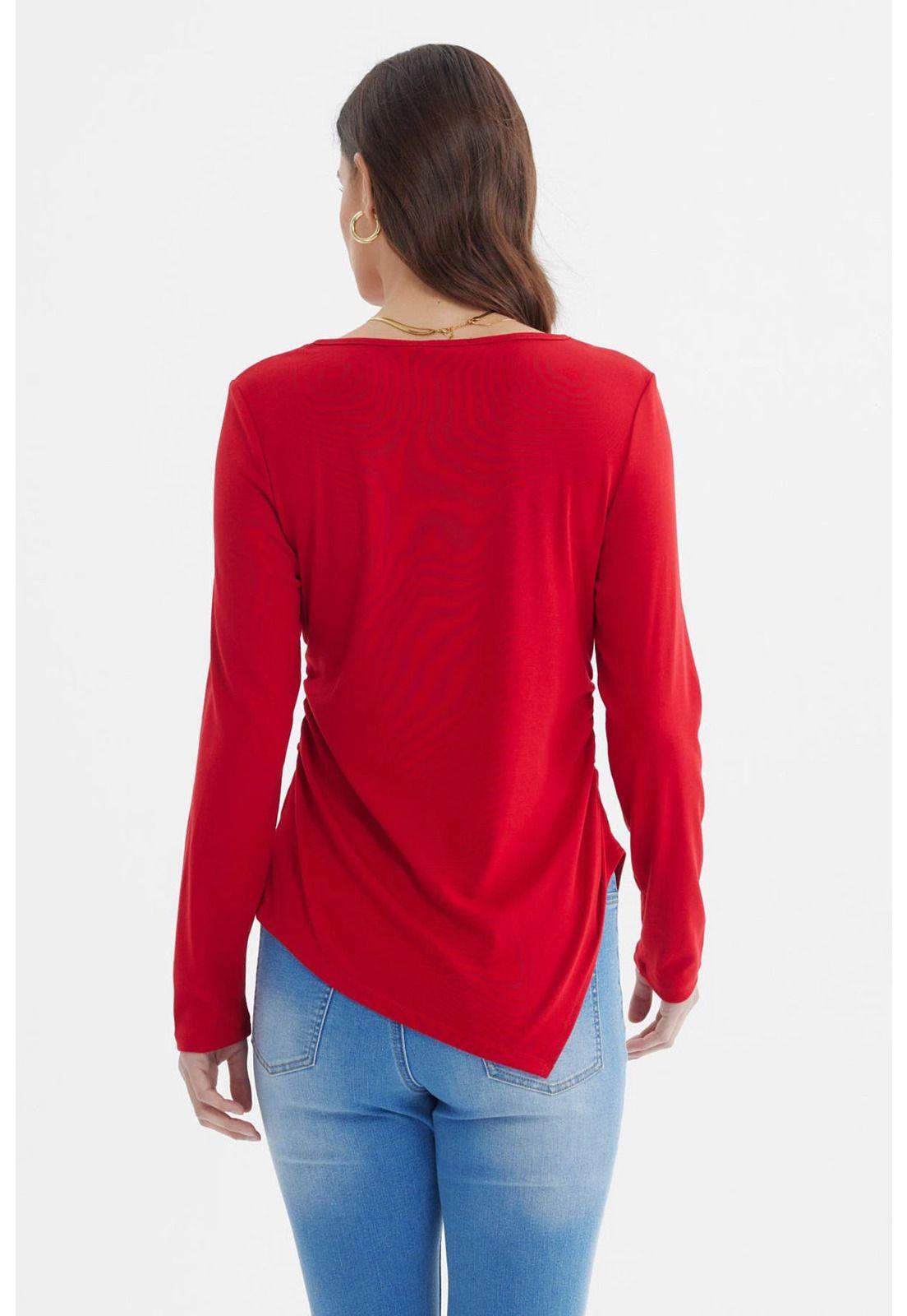 Polera Mujer Ajustado Rojo - lll-2