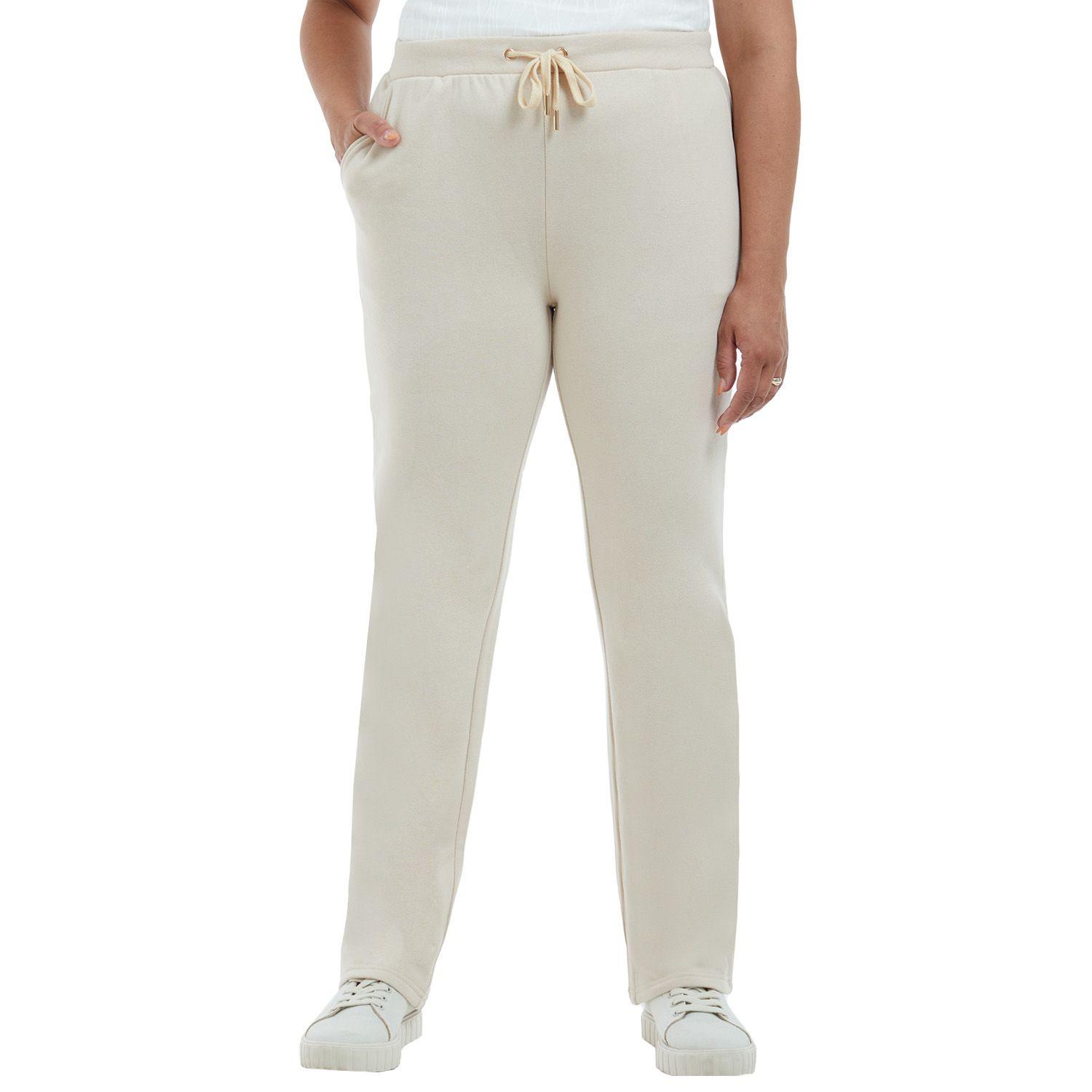 Pantalón Buzo Mujer Con Cordón Beige-0