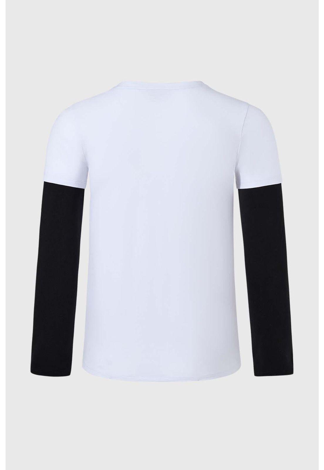 Polera Niño Doble Manga Básica Blanco - lll-1