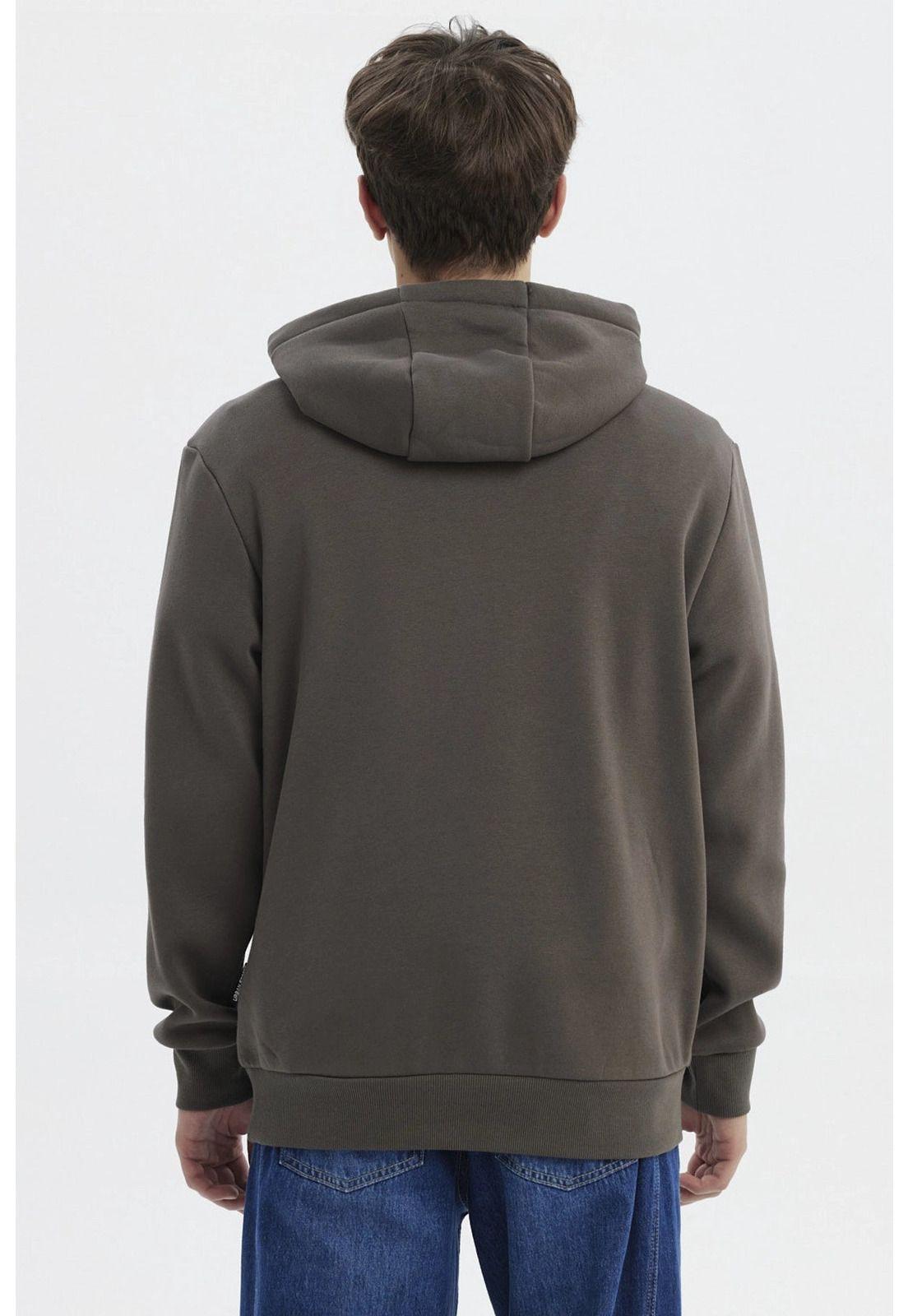 Polerón Hombre Hoodie Básico Acero-2