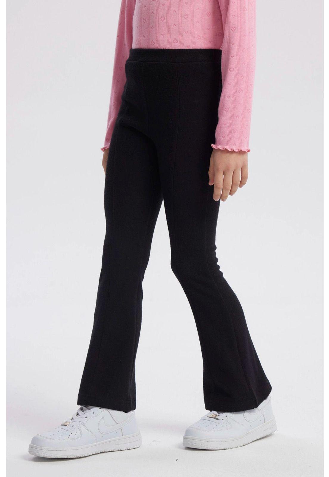 Calza Niña Flare Negro-1