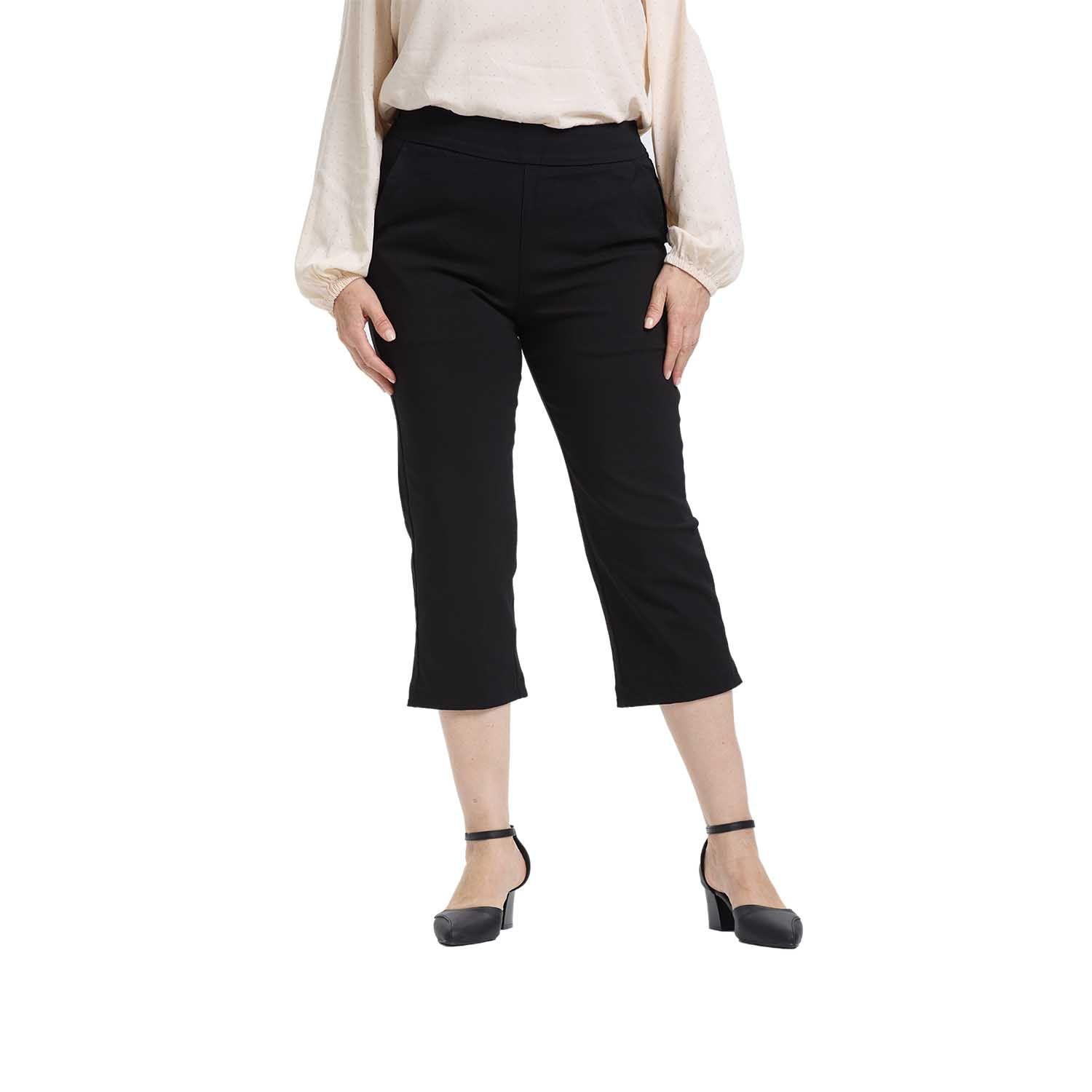 Pantalón Mujer Recto Negro I Fashion's Park-0