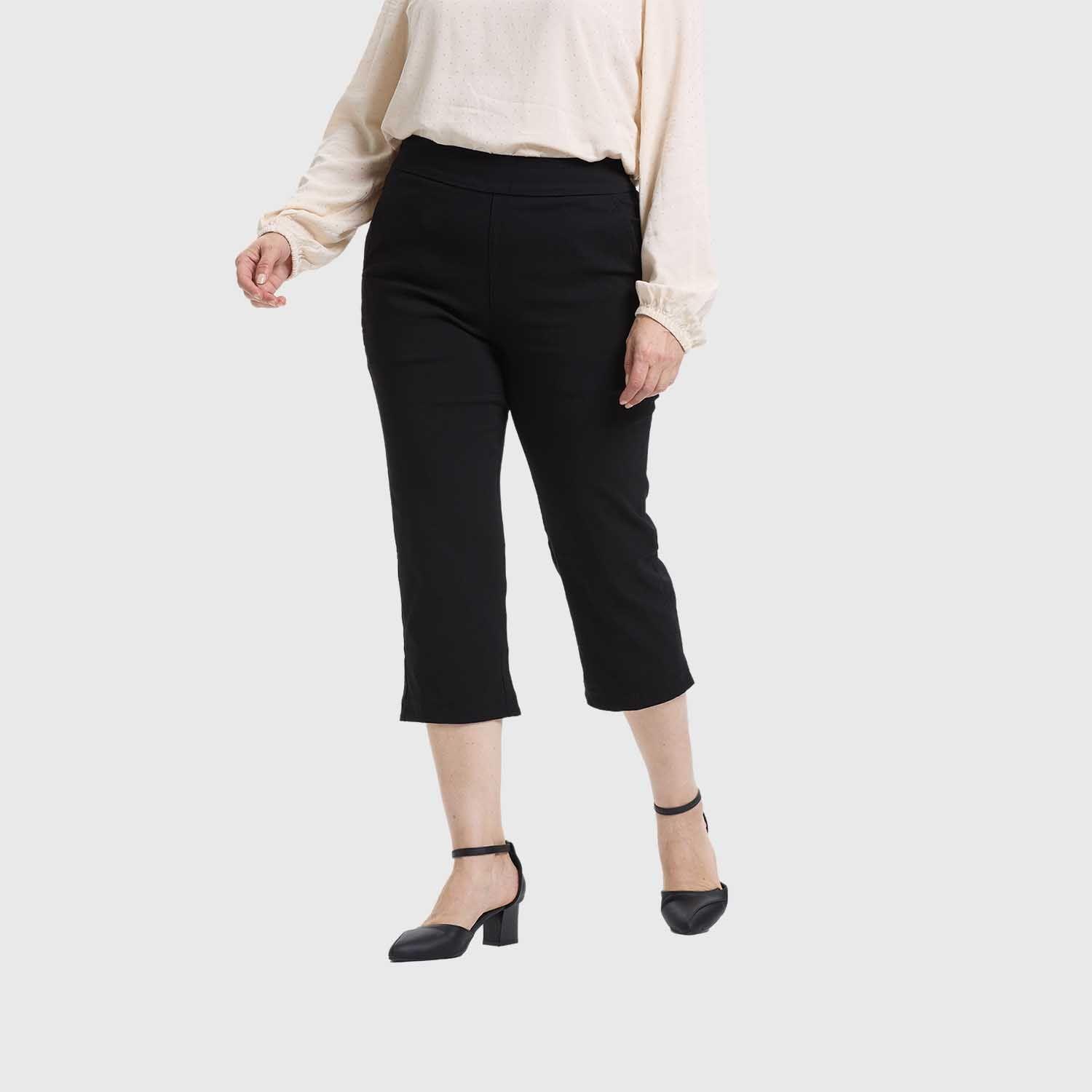 Pantalón Mujer Recto Negro I Fashion's Park-1