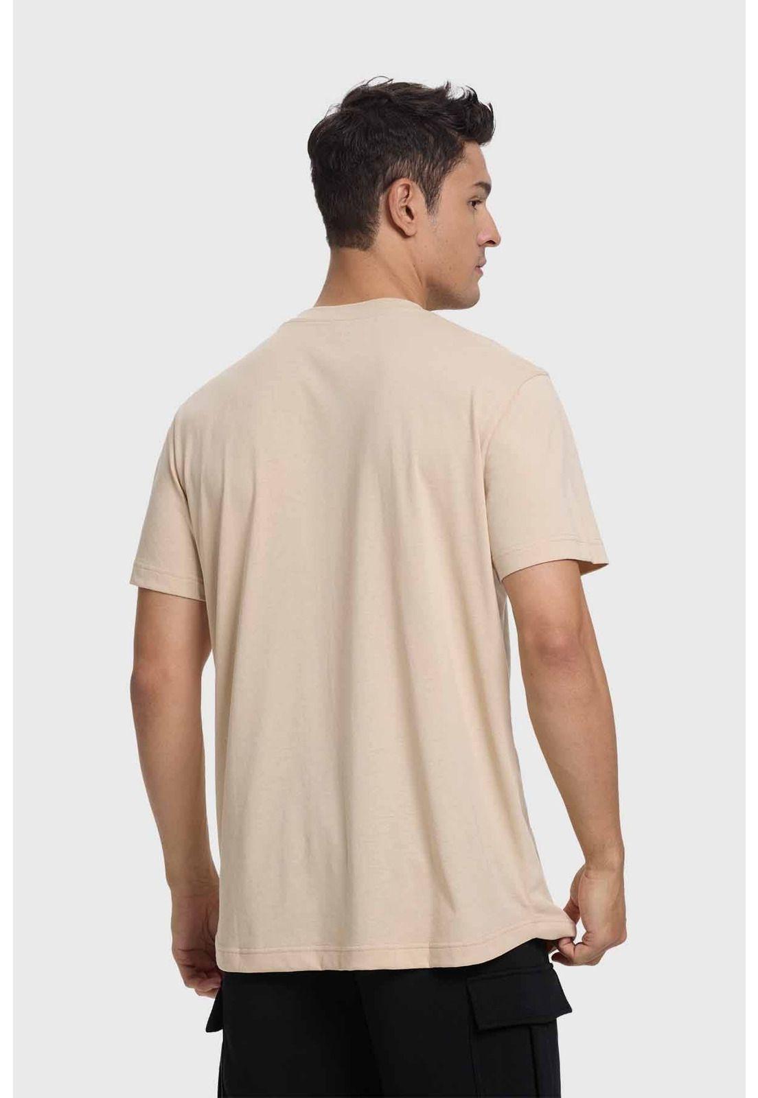 Polera Hombre Long Fit Básica Beige-2