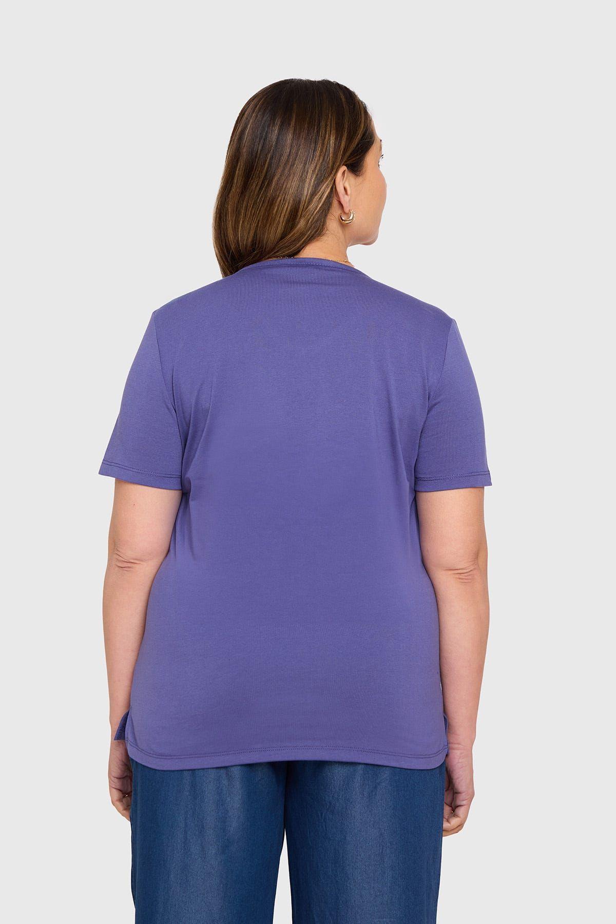 Polera Mujer Tachas Azul-2