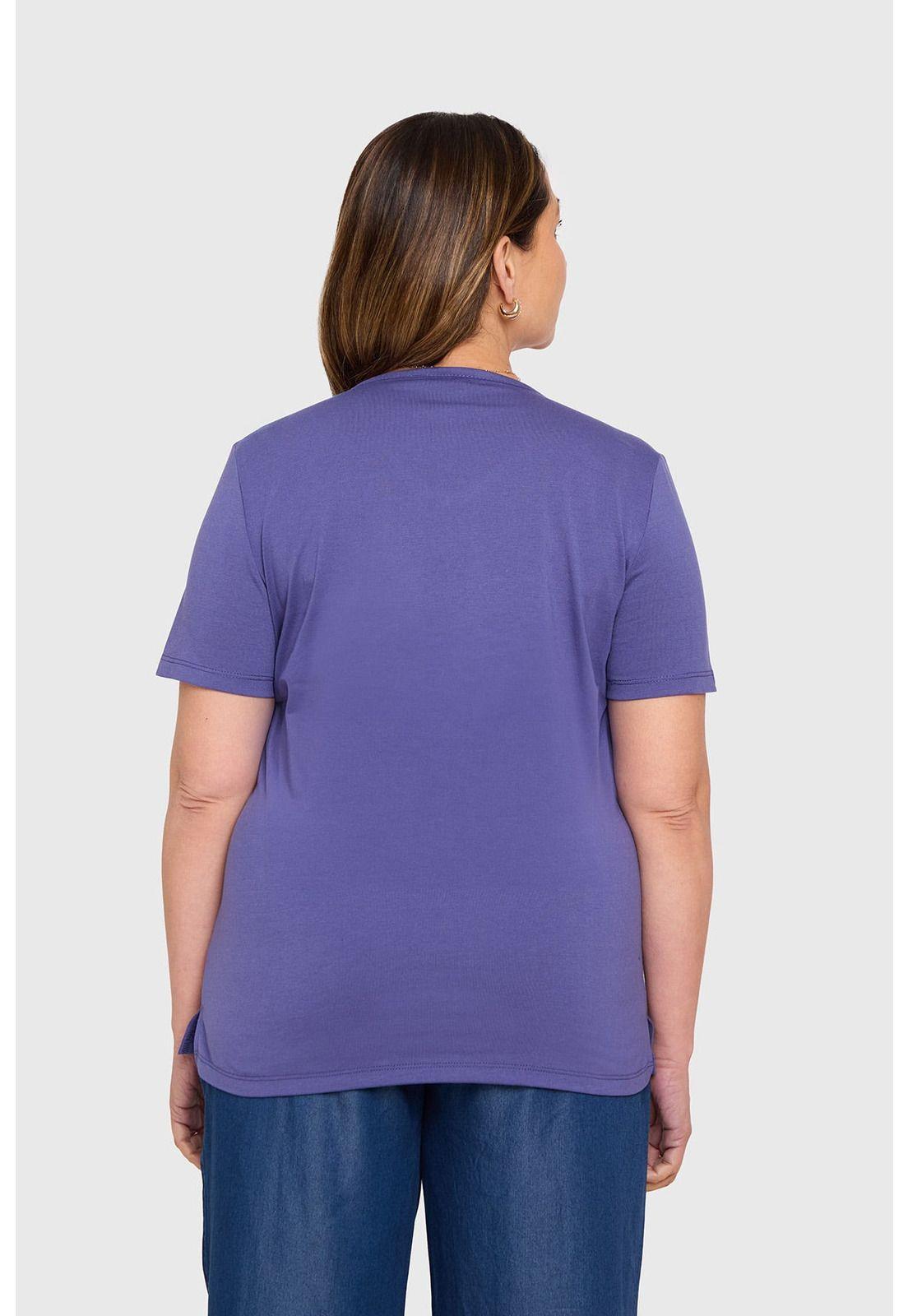 Polera Mujer Tachas Azul-2