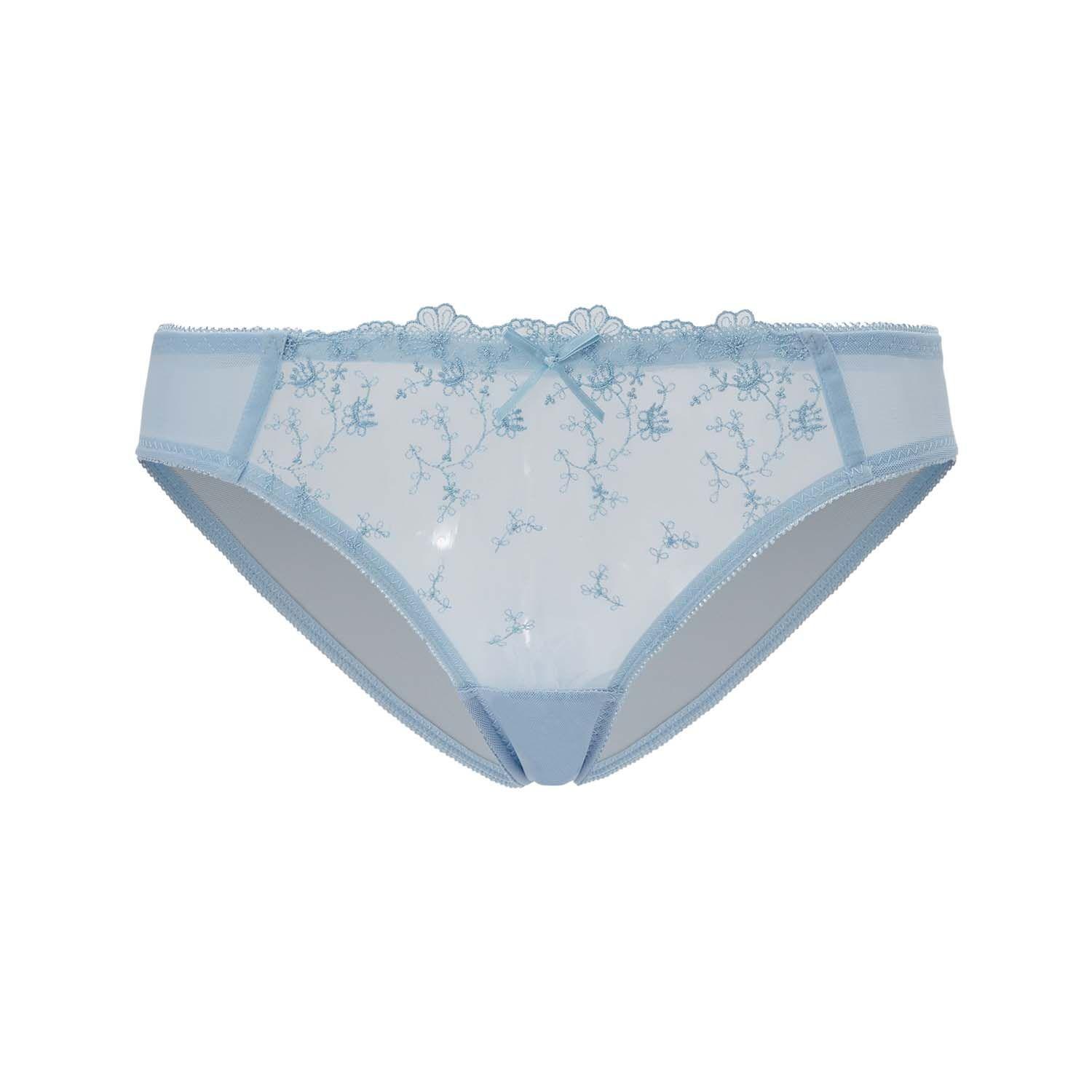 Calzón Mujer Encaje Delantero Mesh Celeste Fashion's Park-0