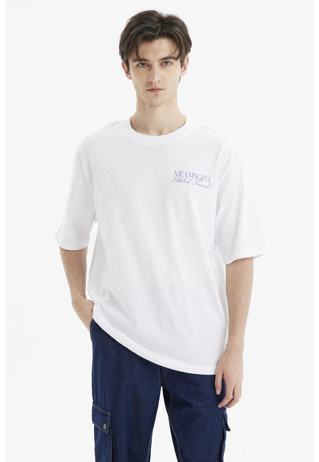 Polera Hombre Slim Blanco- ll-0