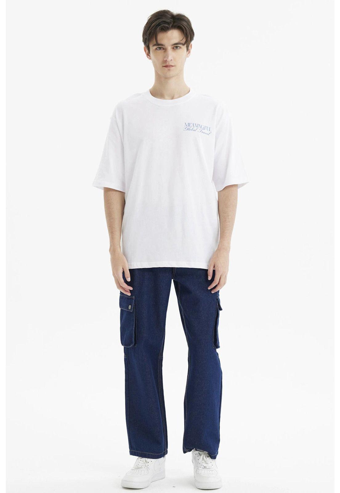 Polera Hombre Slim Blanco- ll-3