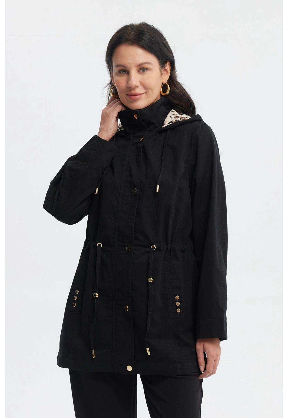 Chaqueta Mujer Ajustable Negro-0