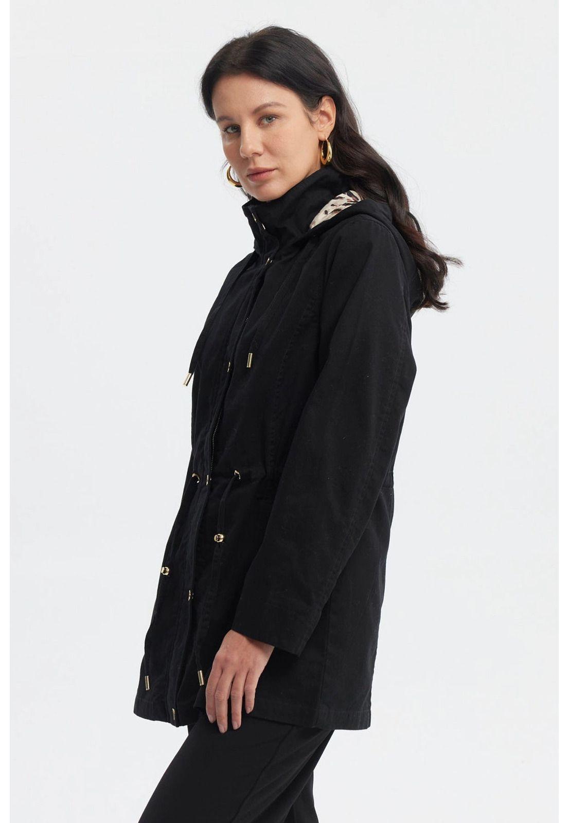 Chaqueta Mujer Ajustable Negro-1