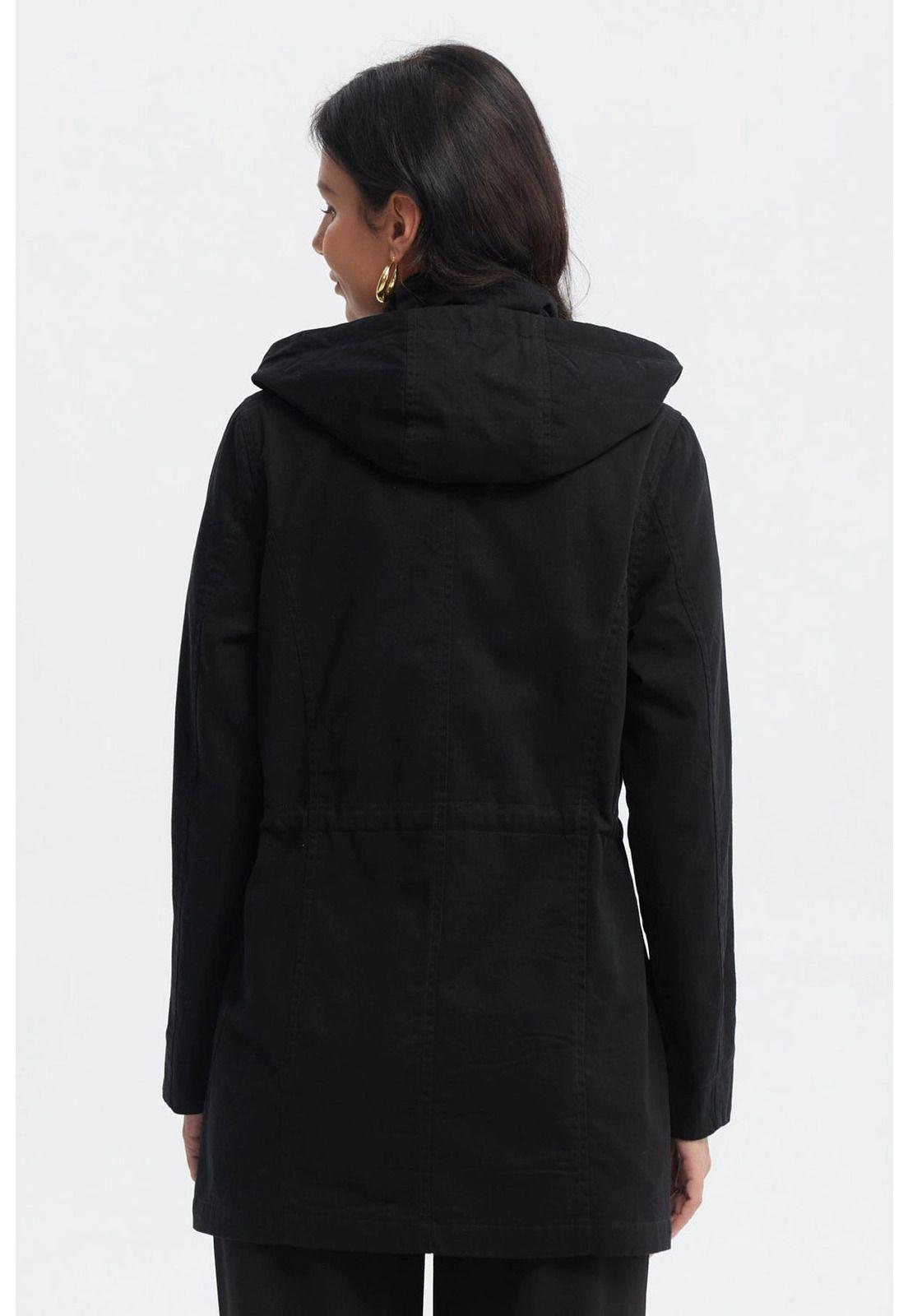 Chaqueta Mujer Ajustable Negro-2
