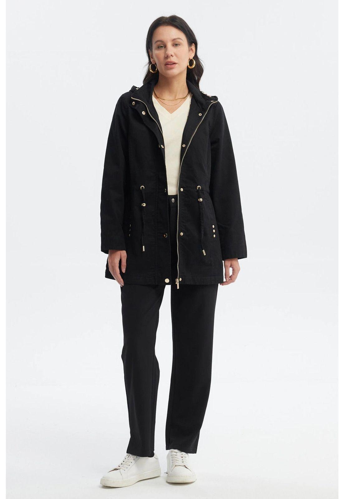 Chaqueta Mujer Ajustable Negro-3