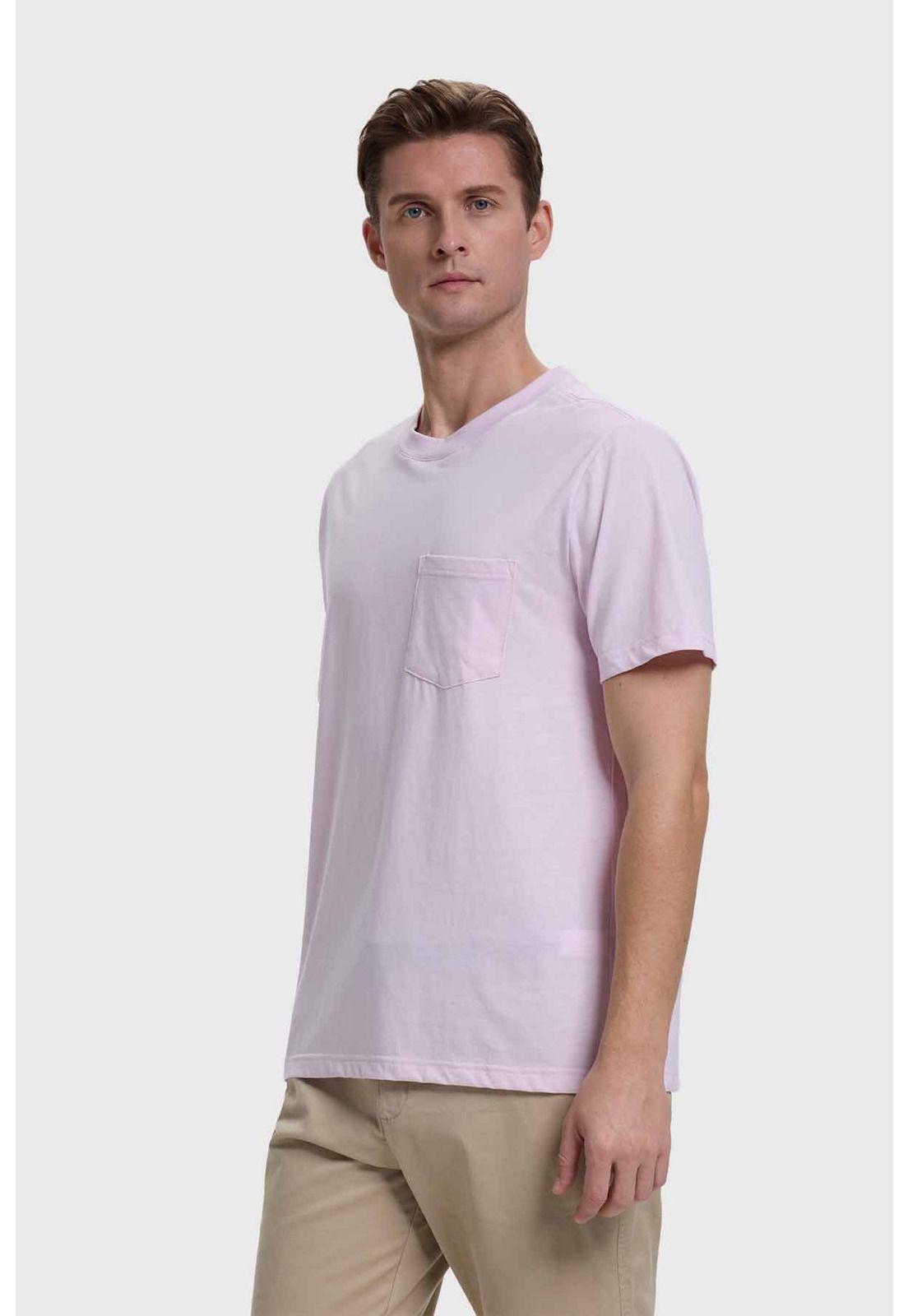 Polera Hombre Básica Con Bolsillo Lavanda-1