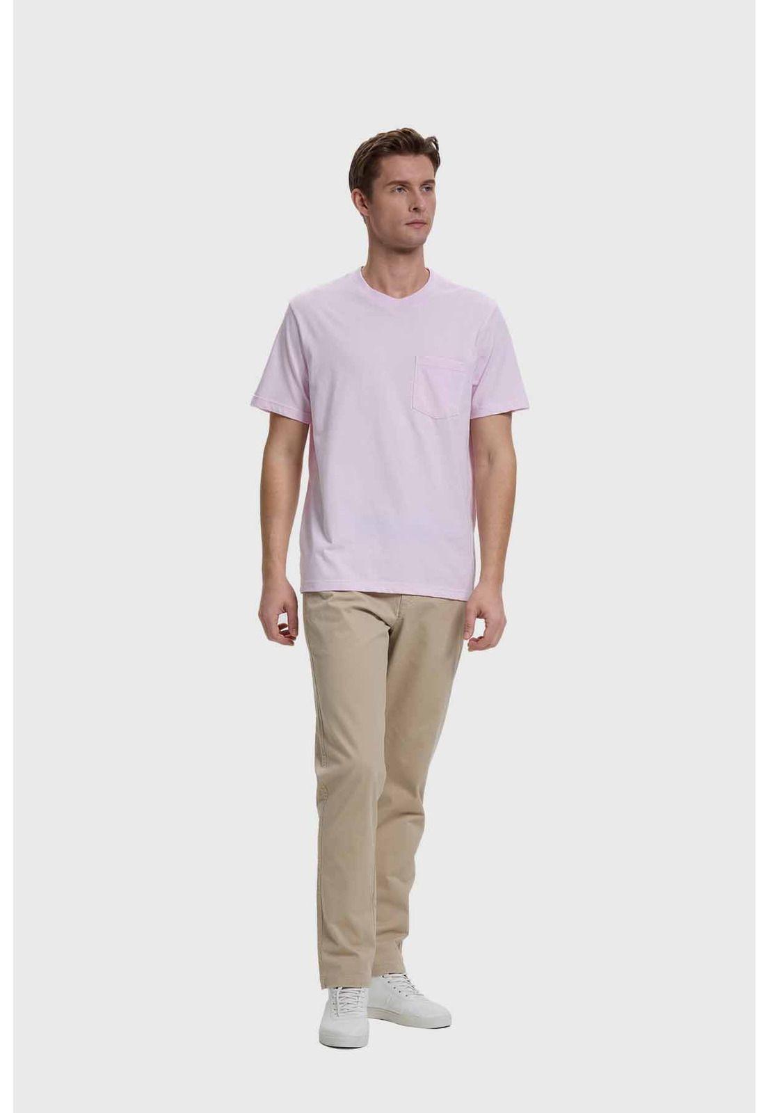 Polera Hombre Básica Con Bolsillo Lavanda-3