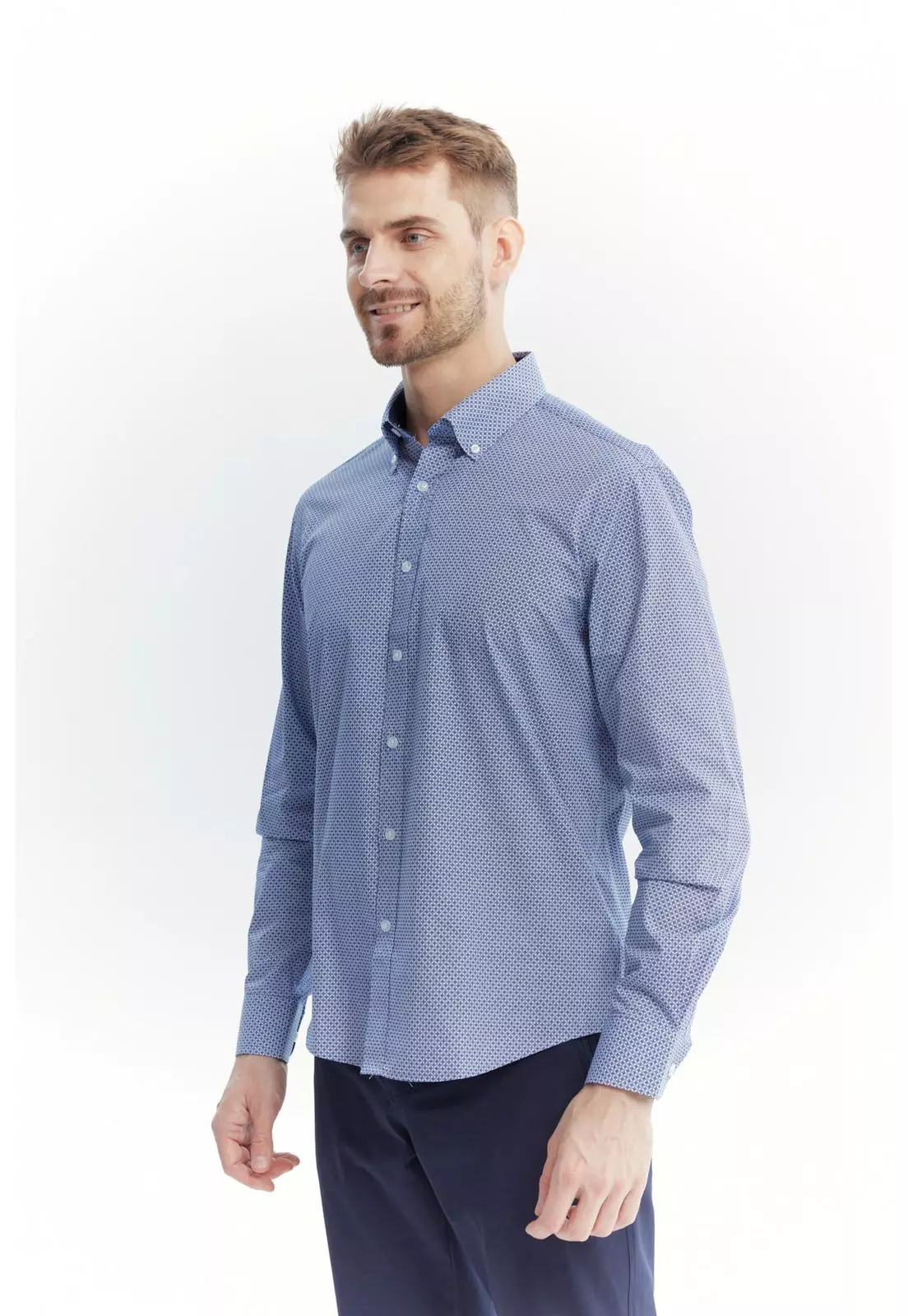 Camisa Hombre Regular Blanco - ll-0