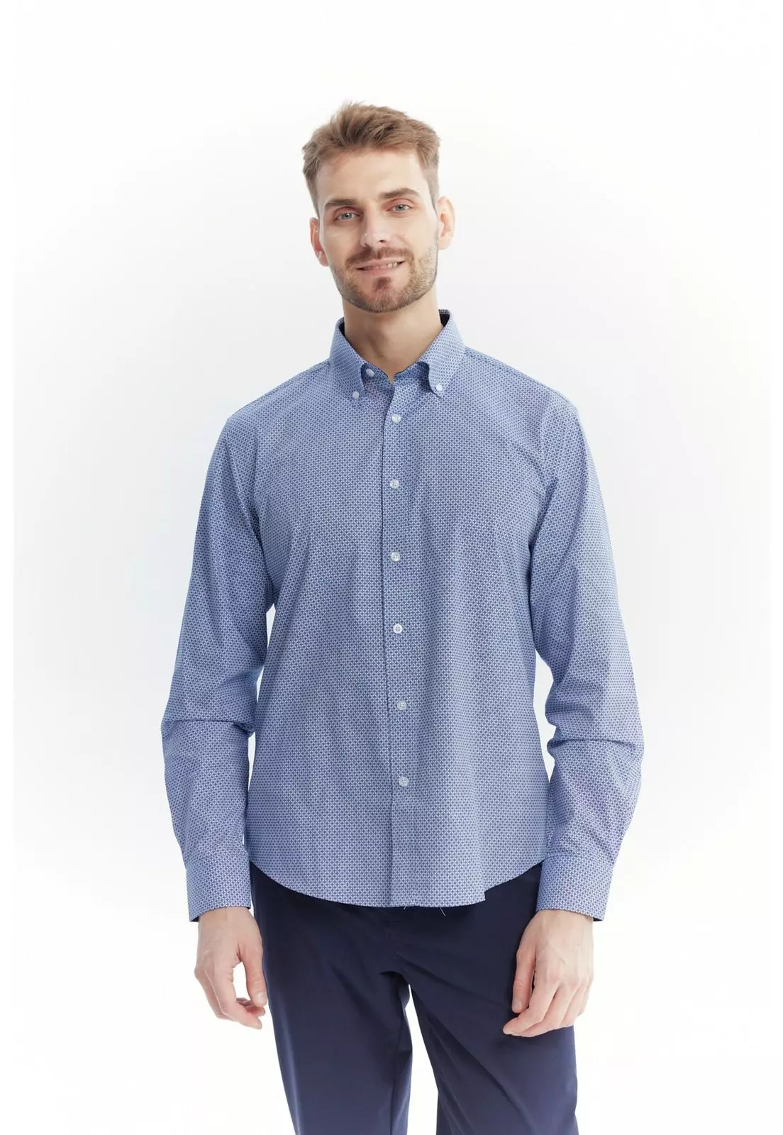 Camisa Hombre Regular Blanco - ll-1