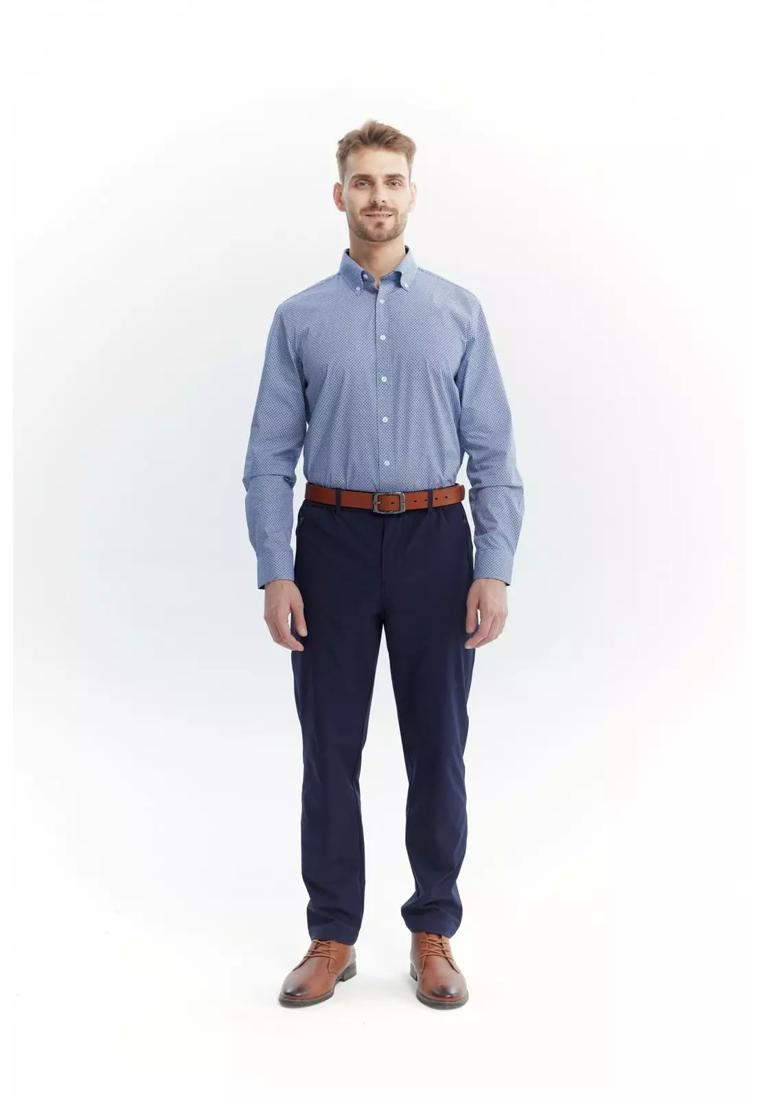 Camisa Hombre Regular Blanco - ll-3