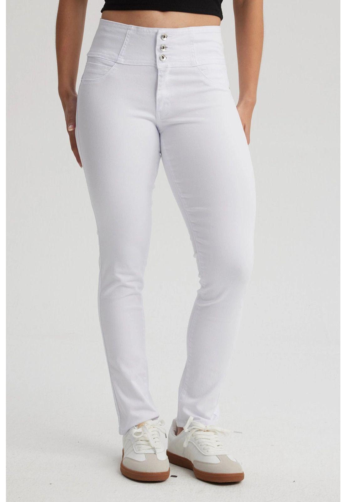 Jeans Mujer Push Up Jenny Blanco-0