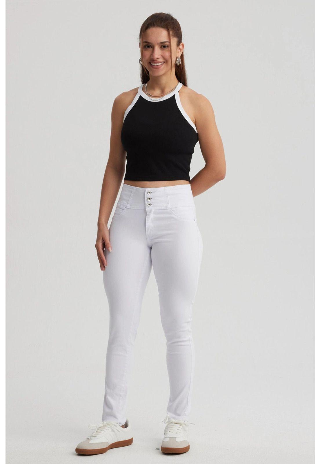 Jeans Mujer Push Up Jenny Blanco-3