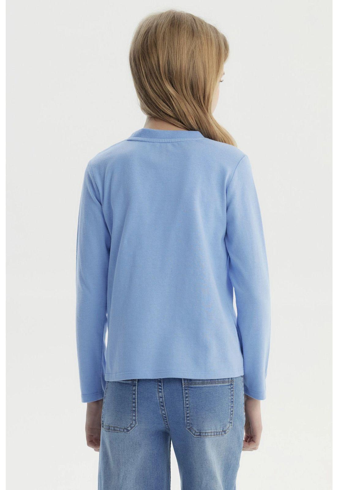 Polera Niña Básica Toddler Celeste - ll-2