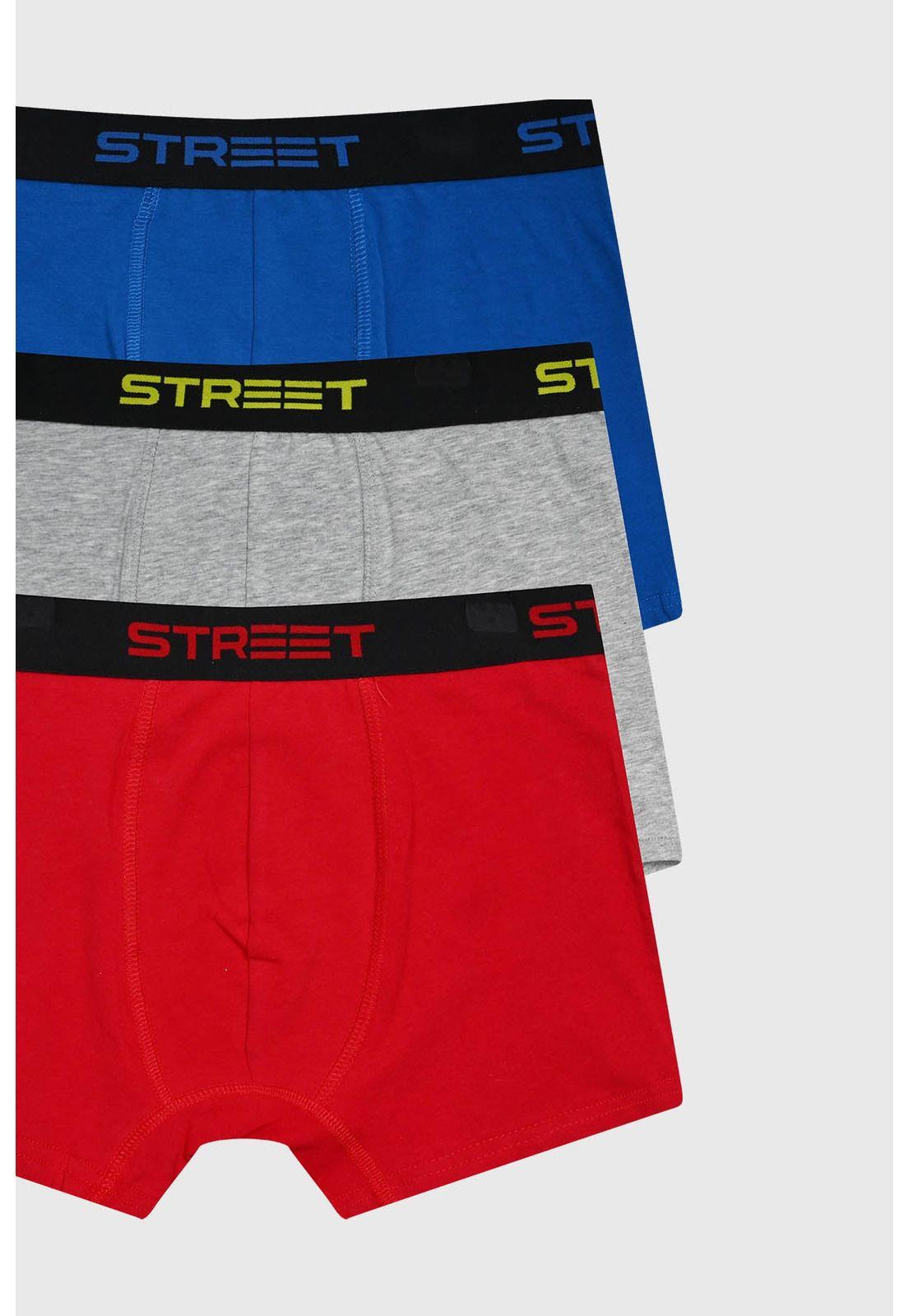 Bóxer Niño Tripack Teens Azul-1