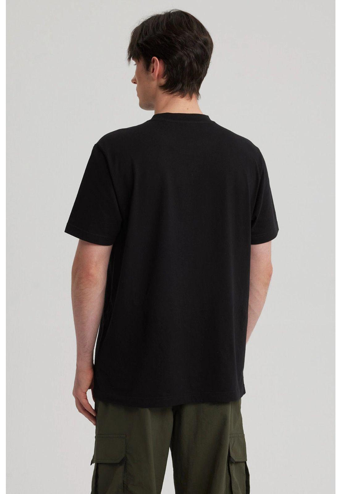 Polera Hombre Print Regular Fit Negro - ll-2