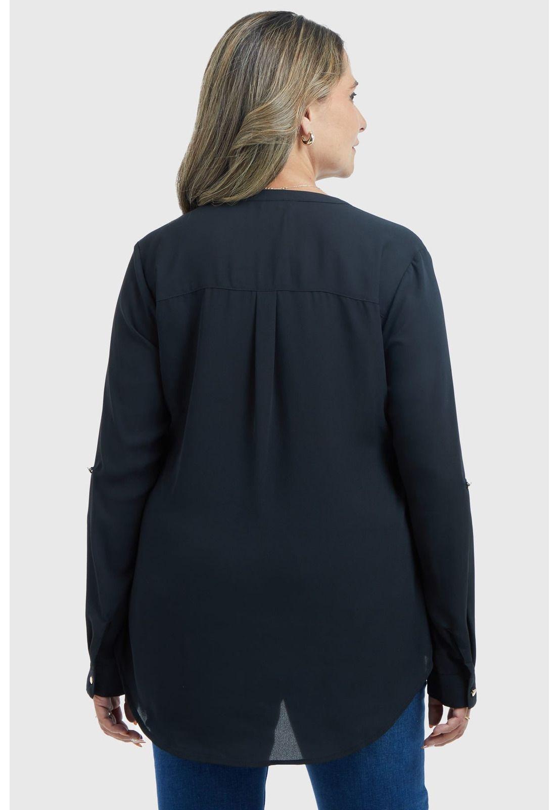 Blusa Mujer Estampado Negro- ll-2