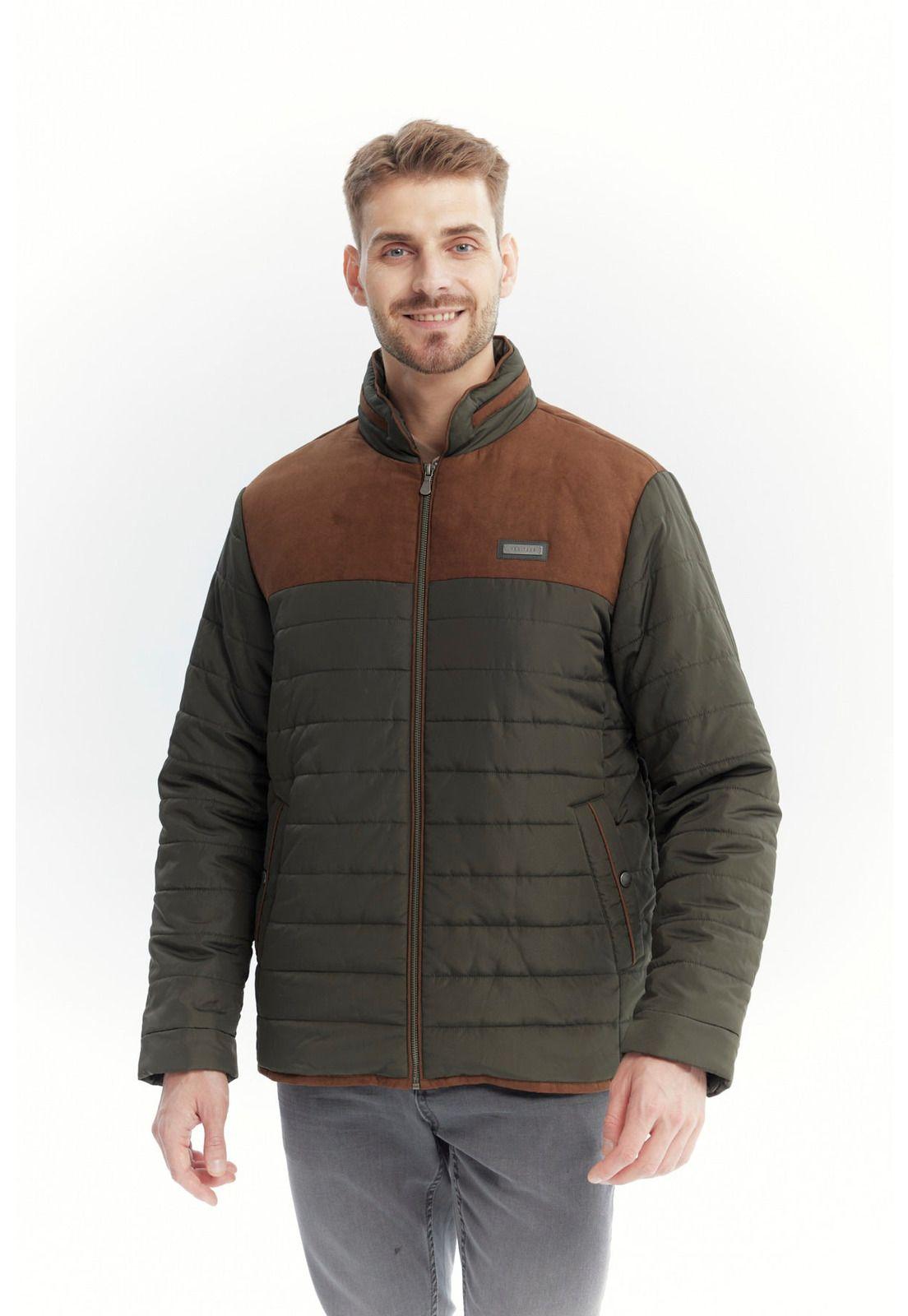 Parka Hombre Slim Verde Olivo-0