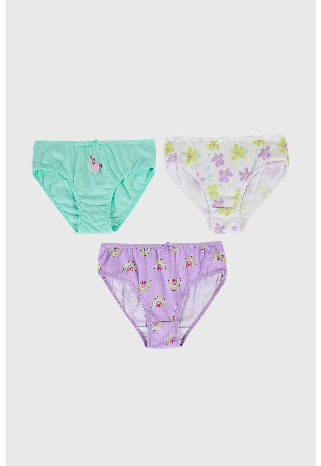 Calzón Niña Tripack Niña Print Lila-0