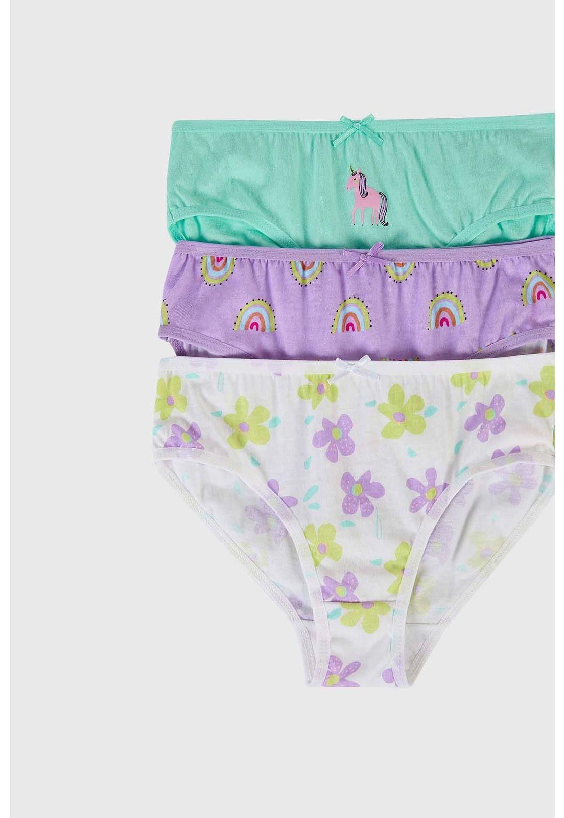 Calzón Niña Tripack Niña Print Lila-1