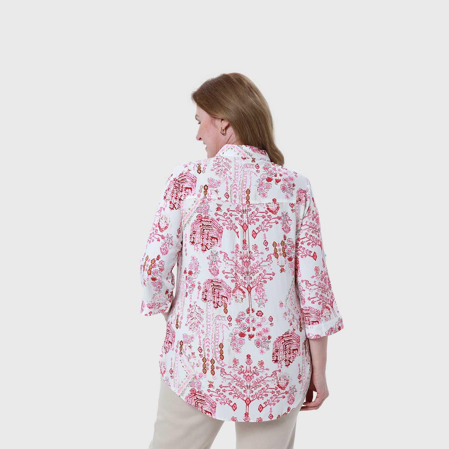 Blusa Mujer Abotonada Roll Up Crudo Fashion's Park-5