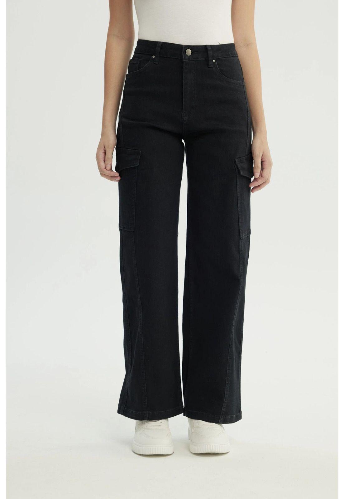 Jeans Mujer Calce Recto Negro - XV-0