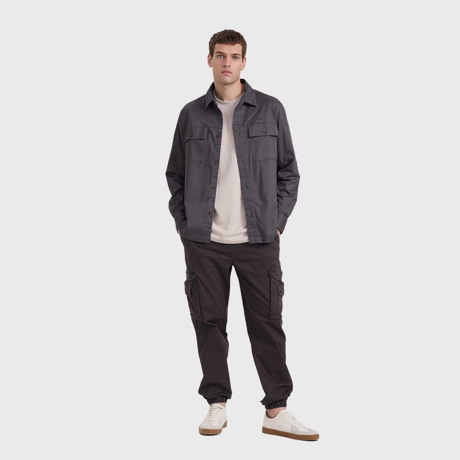 Camisa Hombre Over Shirt Negro Fashion's Park-3