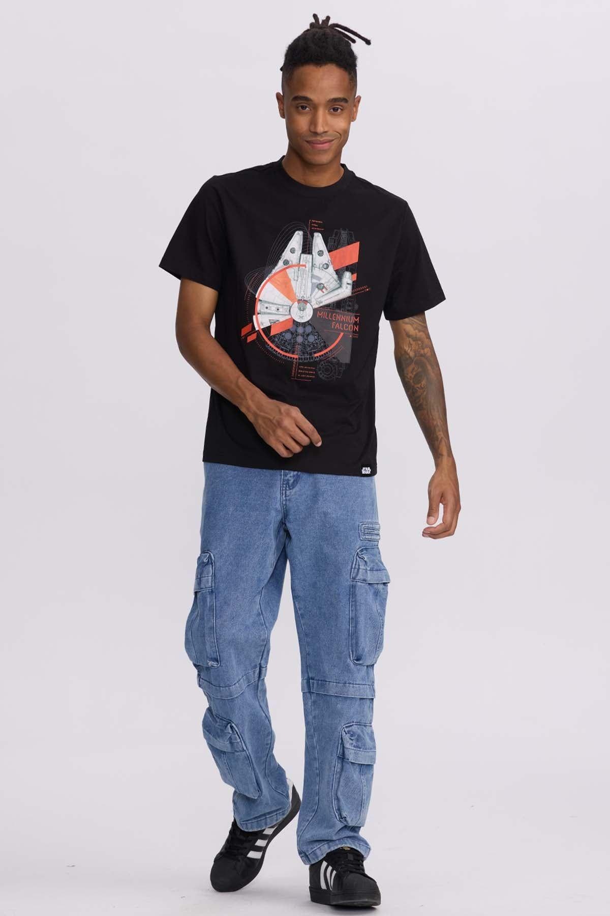 Polera Hombre Halcón Negro-3