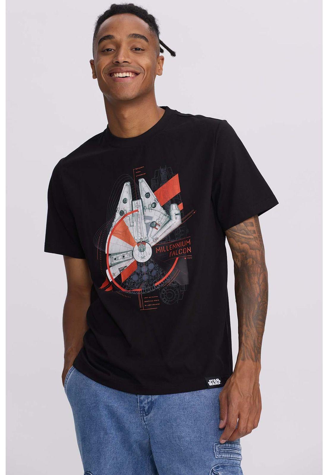 Polera Hombre Halcón Negro-0