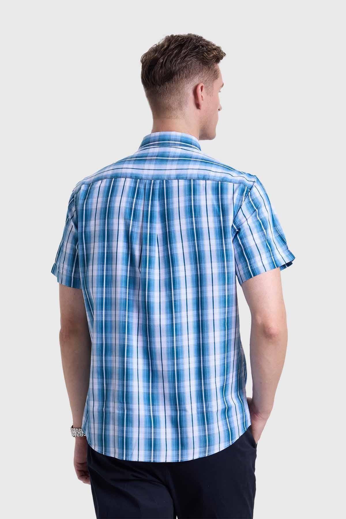 Camisa Hombre Verde Petróleo-2