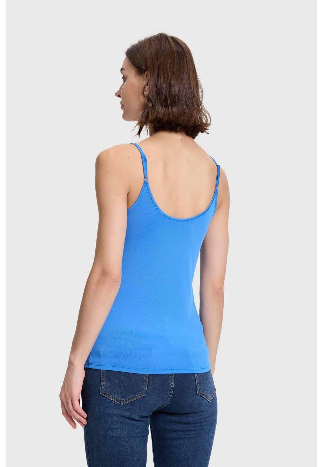 Polera Mujer Peto Pabilo Azul-2