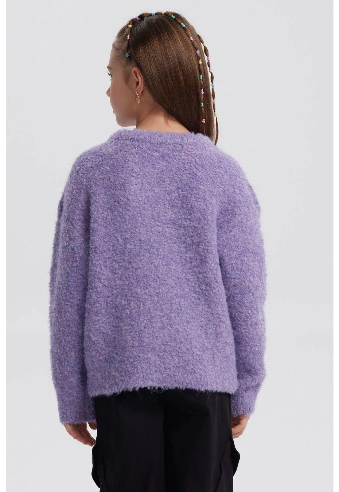 Sweater Niña Slim Lila-2