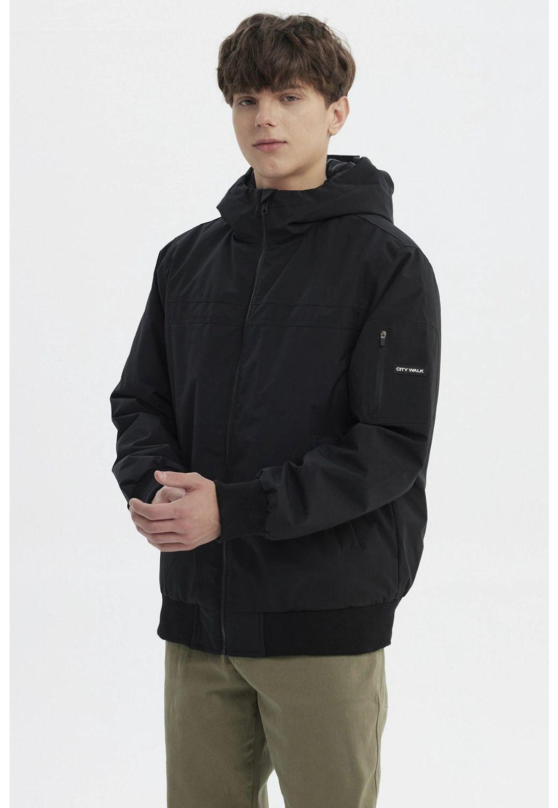 Chaqueta Hombre Slim Juvenil Negro - V-1