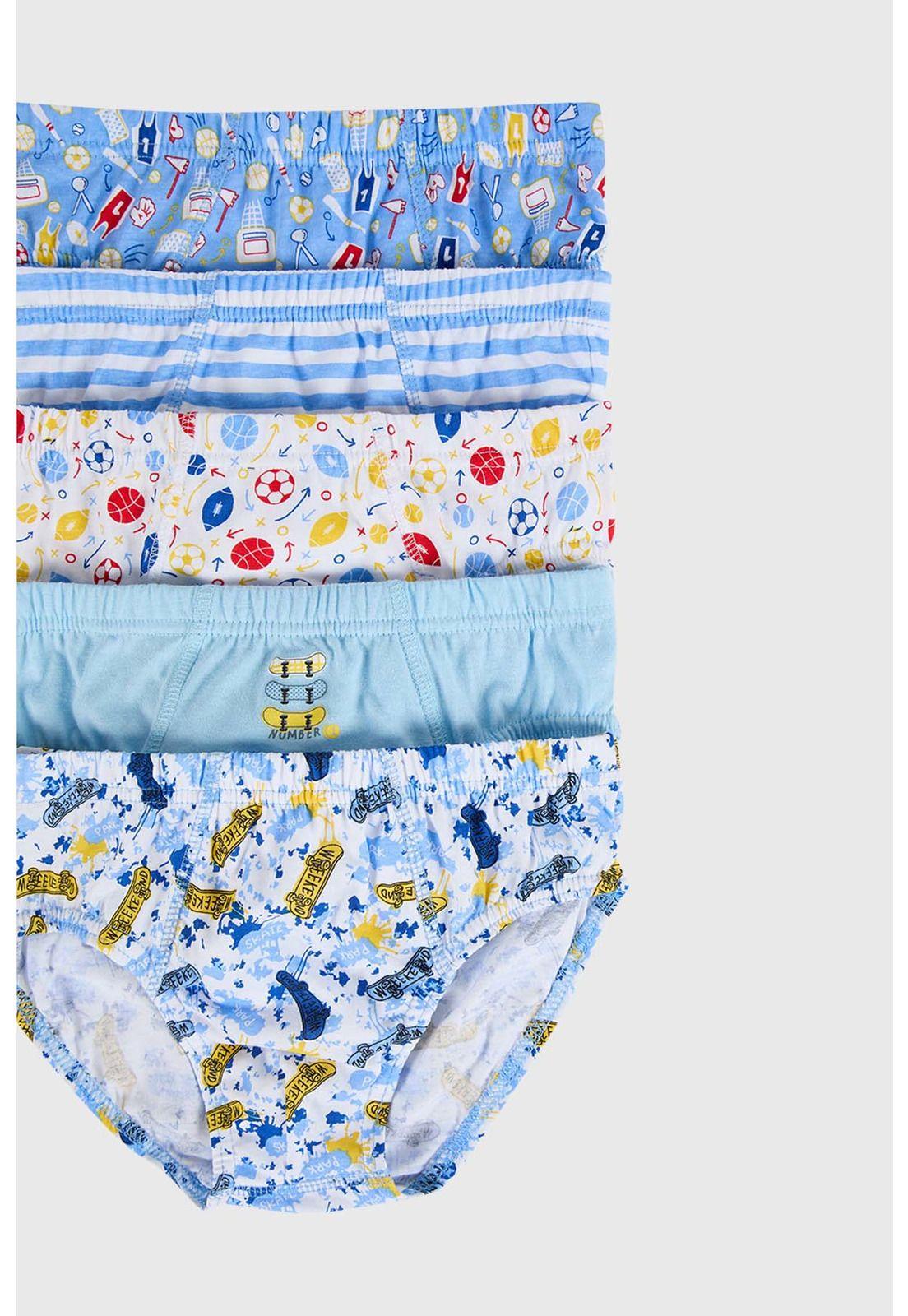 Bóxer Niño Pack 5 Blanco-1