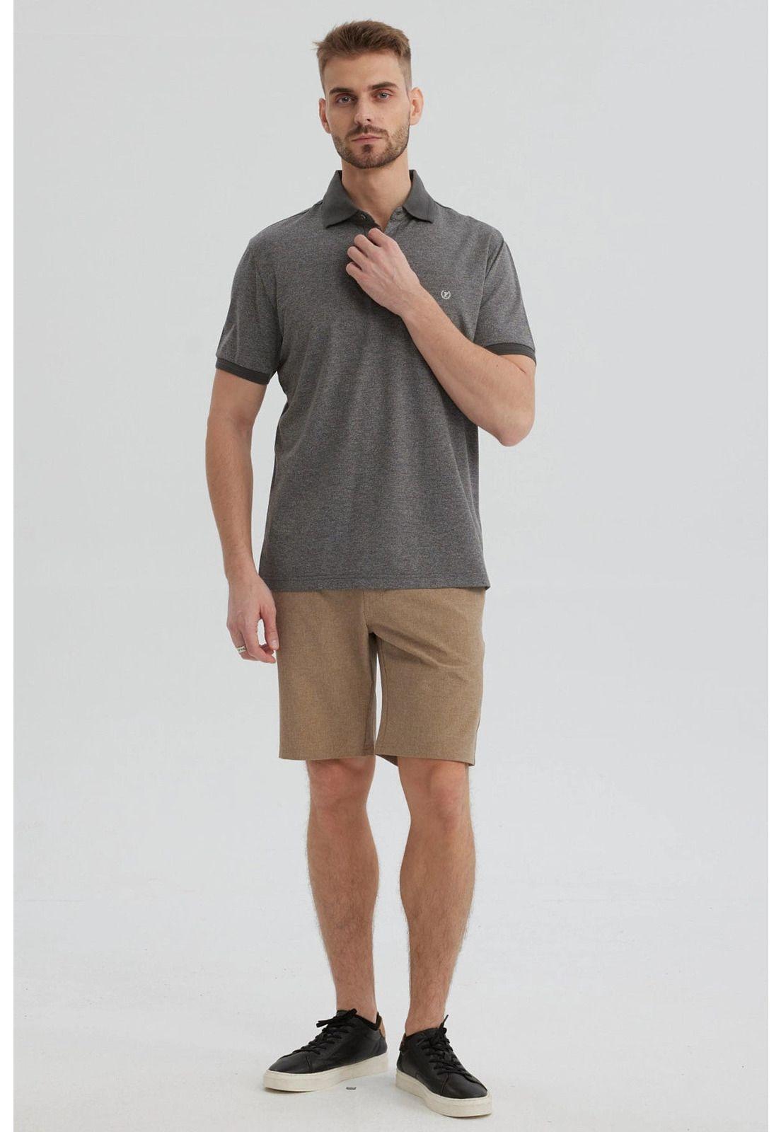 Bermuda Hombre Técnico Caqui-3