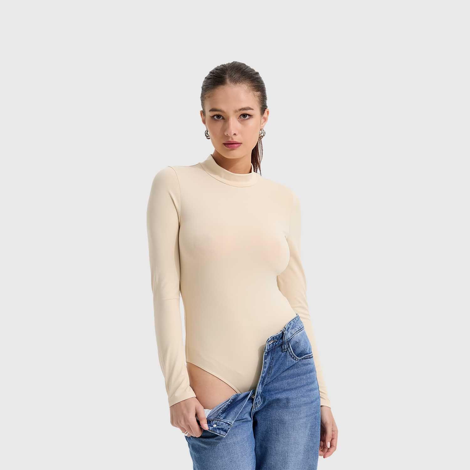 Polera Mujer Body Beige Fashion's Park-1