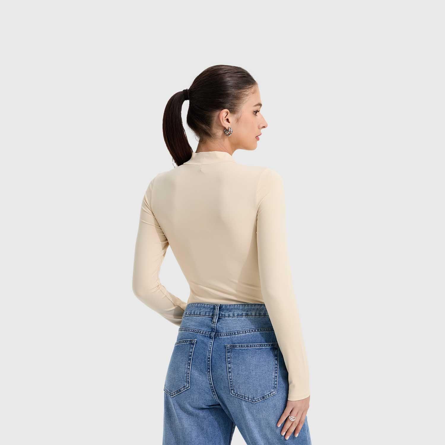 Polera Mujer Body Beige Fashion's Park-2